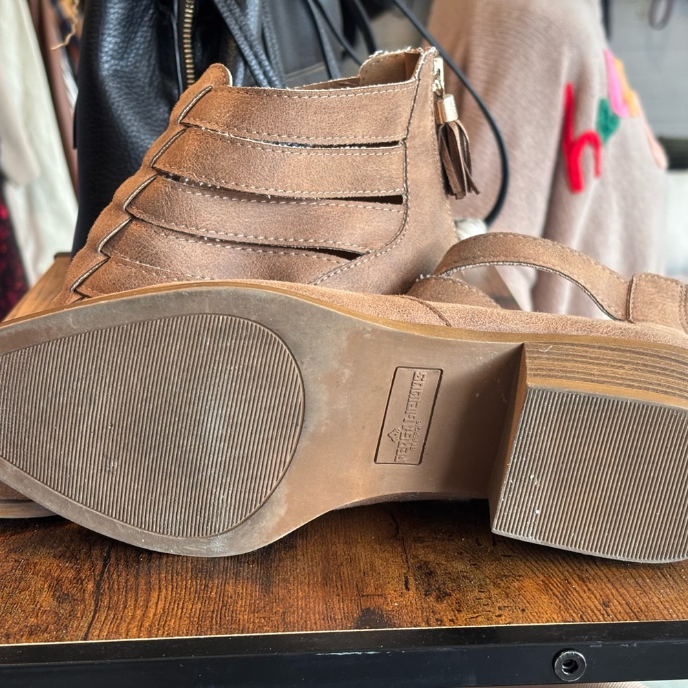 Stylish Tan Ankle Booties - Picture 6 of 6